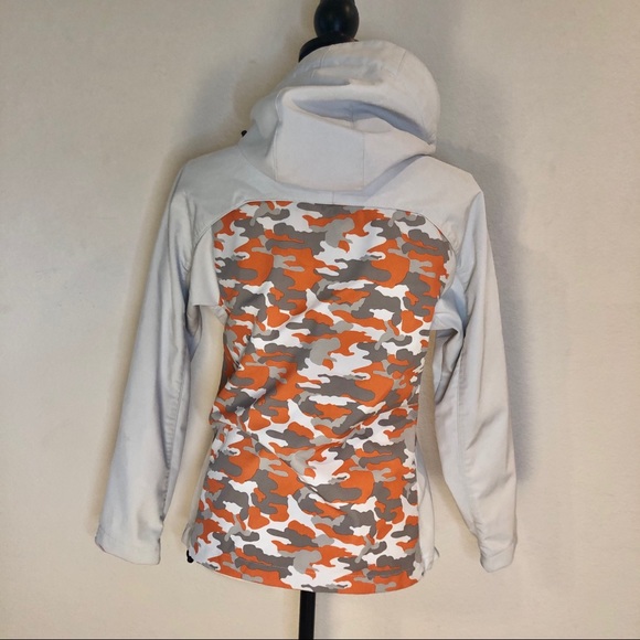 Dickies Orange & White Camouflage Coat with Moisture Management Size Small - Picture 7 of 14